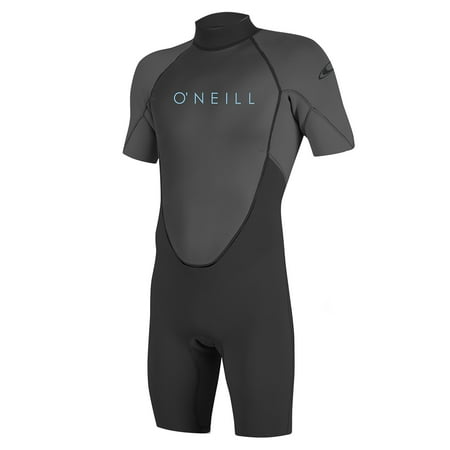 O'NEILL YOUTH REACTOR-2 2MM BACK ZIP S/S SPRING WETSUIT, Black/Graphite, Size (Best 5 Mil Wetsuit)