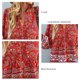 thumbnail image 5 of Blusa suelta de verano para mujer Nikou Camisas bohemias con estampado floral manga larga, 5 of 6