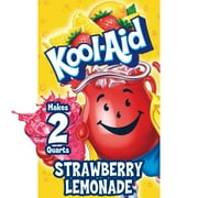 Kool-Aid Unsweetened Strawberry Lemonade Artificially Flavored Powdered Soft Drink Mix, 0.19 oz Packet