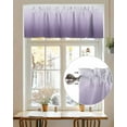 thumbnail image 7 of Purple Gradient Valances for Windows Valance Rod Pocket Light Filtering Short Window Treatments Curtains for Kitchen Bathroom Living Room Bedroom, 1 Panel, 60 x 18 Inch, 7 of 7