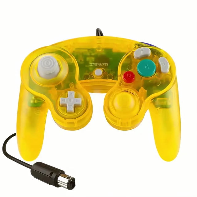 Control Joystick Para Nintendo Gamecube Alambrico Analogo Gc Amarillo