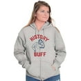 thumbnail image 3 of USA History Buff Abe Lincoln Joke Zip Up Hoodie Men's Women's Brisco Brands M, 3 of 6