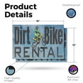 thumbnail image 2 of Dirt Bike Rental Vinyl Decal 2 Pack of 12 Inch x 16 Inch Weatherproof Heavy-Duty Adhesive Backing | Outdoor Adventures, Eco-Friendly Travel, Easy Access | Made in USA, 2 of 6