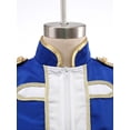 thumbnail image 6 of Aislor Boys Marching Band Jacket Drum Major Team Uniform Outwear Long Sleeve Coat Banquet Carnival Royal Blue 10, 6 of 7