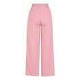 thumbnail image 4 of Delayuji Women's Spring Sweatpants Leisure Lounge Wear Fashion Solid Color Elastic Waist Wide Leg Pants, 4 of 4