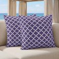 thumbnail image 5 of 24x24 Pillow Covers Set of 2, Purple Moroccon Square Throw Pillow Covers for Couch/Sofa/Living Room, Country Chic Ethnic Minimalist Motifs Decorative Soft Pillowcases for Couch Throw Pillows, 5 of 9
