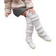 thumbnail image 3 of Women Knit Long Leg Warmers Boot Socks 90s Winter Ribbed Gothic Crochet Leg Warmer for Party Dance, 3 of 5