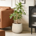 thumbnail image 7 of LuxenHome 14" Dia Large Plant Pot with Drainage, Texutred RoundPlanter Pot for Indoor and Outdoor Plants, 7 of 7