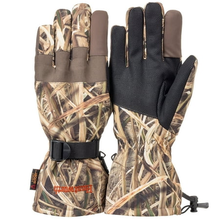 Huntworth Solitude Men s Hunting Gloves Mossy Oak Shadow Grass Blade Men s Size M/L