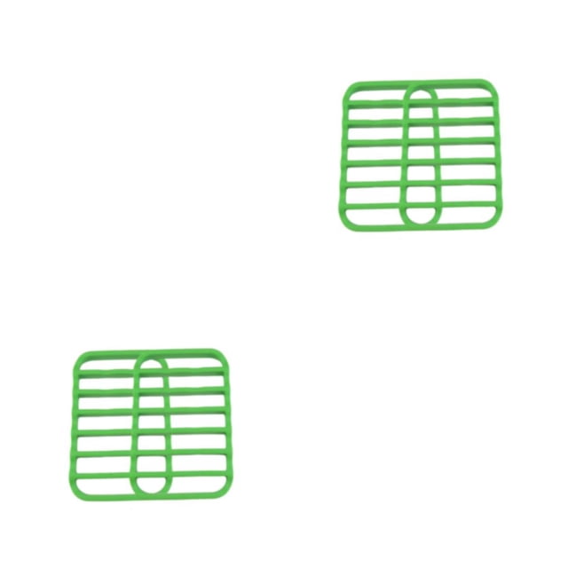Advancent Rejilla para asado de silicona, 2 uds., resistente a altas temperaturas y antiadherente, duradera, verde verde 2Conjunto