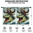 thumbnail image 2 of Blackout Kids Curtains,Raccoon and Alligato Childrens Insulated Curtains Set Of 2,Bedroom Essentials,Toddler Room Decor 42x54in(106x137cm), 2 of 4