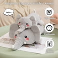 thumbnail image 2 of Peluche SQEQE con forma de elefante pesado de 60 cm y 1,4 kg para niños y adultos, 2 of 9