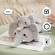 thumbnail image 2 of Peluche SQEQE con forma de elefante pesado de 25 cm con algodón polipropileno, 2 of 9