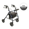 ProBasics RLA8BL Rollator Aluminum 8 in. Wheel, Blue