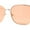 Gold / Rose Red, variant on SA106 Womens 90s Metal Rim Large Rectangle Geeky Sunglasses Gold Rose Red
