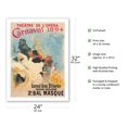 thumbnail image 2 of Opera Theater (Théâtre de l'Opéra) Carnaval 1894 - Vintage Carnival Poster by Jules Chéret - Bamboo Fine Art 290gsm Paper Print (Unframed) 24x32in, 2 of 4