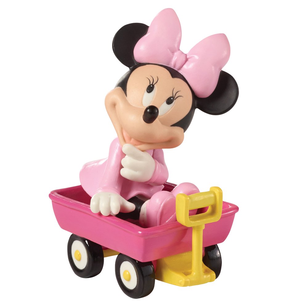 Precious Moments Disney Dreams And Wonder Baby Minnie Mouse in Wagon