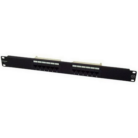 IEC PP13812 Patch Panel 12 Port CAT 6 568(A or B) (1U)