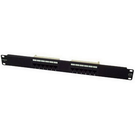IEC PP13812 Patch Panel 12 Port CAT 6 568(A or B) (1U)