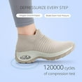 thumbnail image 2 of HKR Women's Walking Shoes Arch Support Non Slip Work Shoes Breathable Knit Upper Lightweight for Plantar Fasciitis, 2 of 10