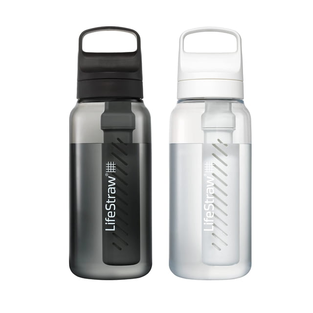Botella con filtro de agua LifeStraw Go Series, 1 litro, paquete de 2