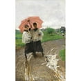 thumbnail image 3 of Mosè Bianchi 16x24 Black Modern Framed Museum Art Print Titled - The Return from the Festival (1880), 3 of 5