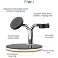 thumbnail image 4 of Base De Cargador Inalámbrico Magnético De Soporte De Escritorio 15w Para Iphone 12pro Max 11 Xs Max Apple Watch 6 Estación De Carga Inalámbrica Qi Rápida - Negro-Enchufe De La UE Kuyhfg Bienvenido a Kuyhfg, 4 of 5