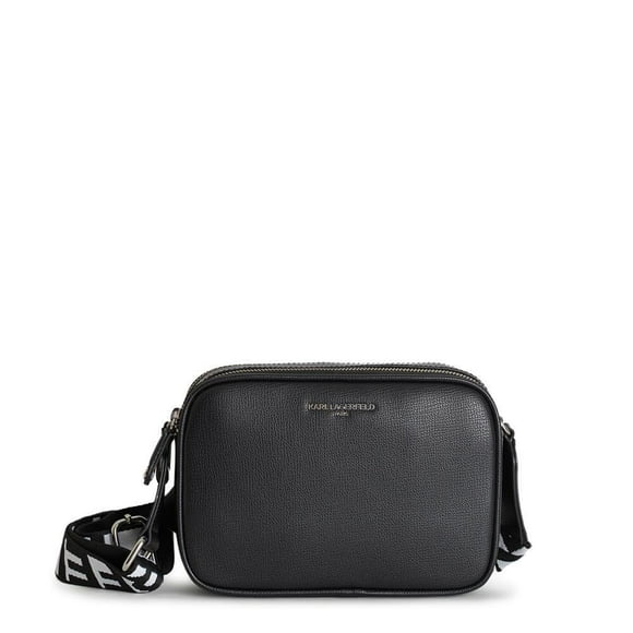 Bolso Bandolera Karl Lagerfeld Paris Maybelle Negro/Plateado