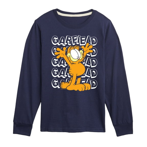 Garfield - Garfield Repeated - Toddler & Youth Long Sleeve Graphic T-Shirt
