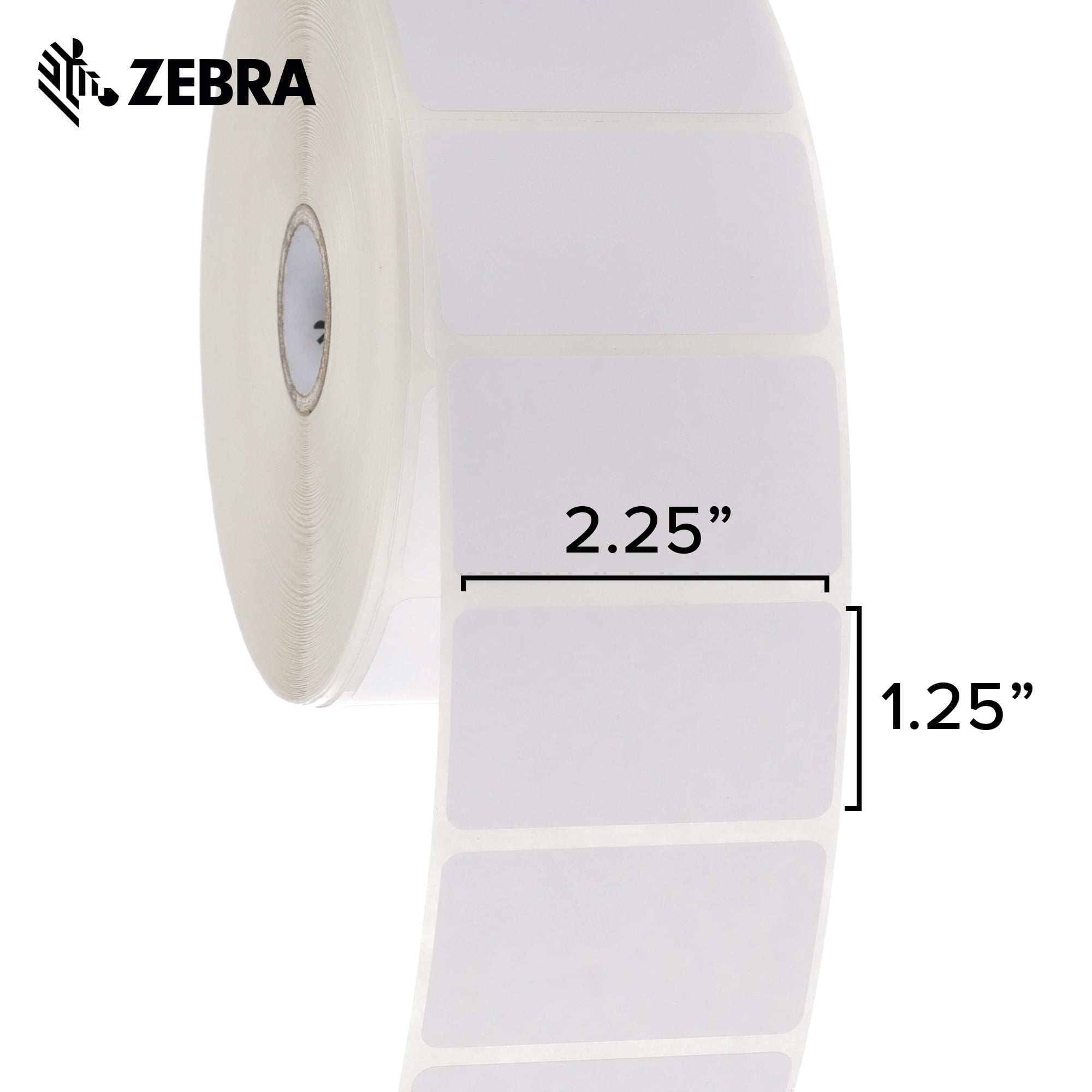 Zebra 2.25 x 1.25 in Direct Thermal Paper labels ZPerform