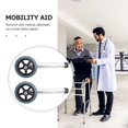 thumbnail image 3 of LEEYNEER2pcs Heavy Duty Walker Accessory Wheel Casters Heavy Duty Walker Wheels Replacement Walker Coaster Wheel Aluminum Wheel Caster Practical Walker Wheels, 3 of 8