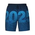 thumbnail image 4 of Lsque Mens Swim Trunks Happy New Year 2025 A Pattern - Bathing Suit Compression Liner - Beach Swim Shorts Swimwear - (S-3XL) - Stretch Quick Dry -XX-Large, 4 of 9