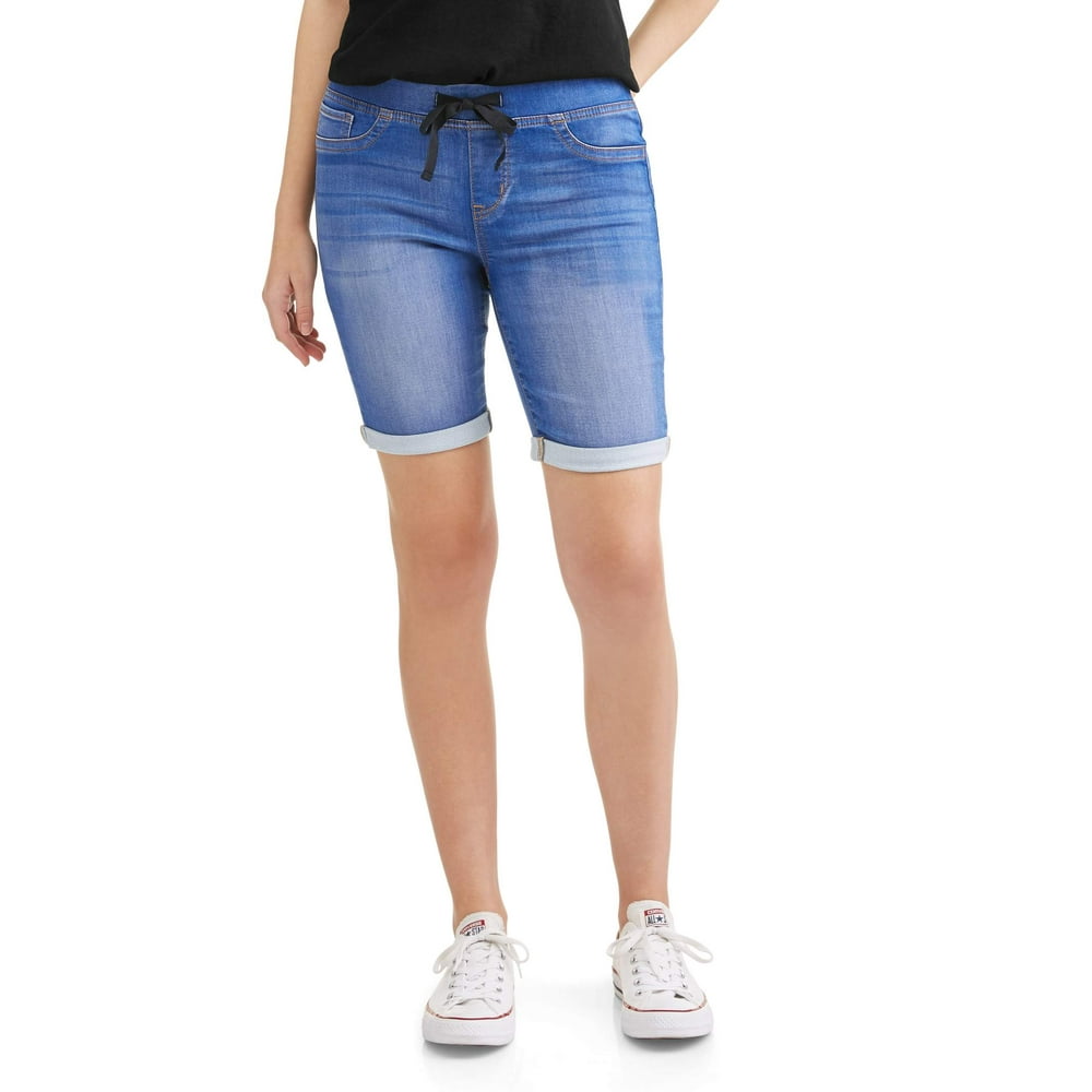 No Boundaries No Boundaries Juniors' pullon bermuda soft denim