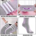 thumbnail image 4 of Plus Size Womens Thigh High Socks For Thick Thighs- Extra Long Striped Thick Over, 4 of 5