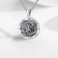 thumbnail image 2 of Collar LOOVE Saint St Michael de plata de ley S925 para hombre, 2 of 9