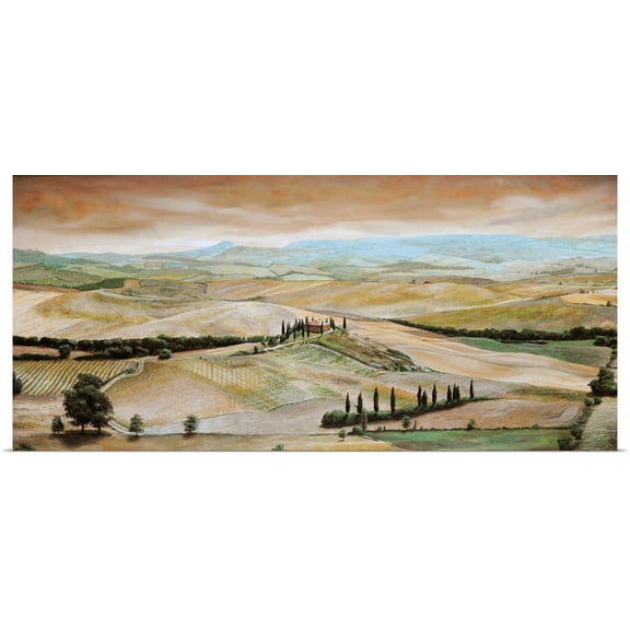 Great BIG Canvas | Rolled Trevor Neal Poster Print entitled Belvedere, Tuscany, 2001