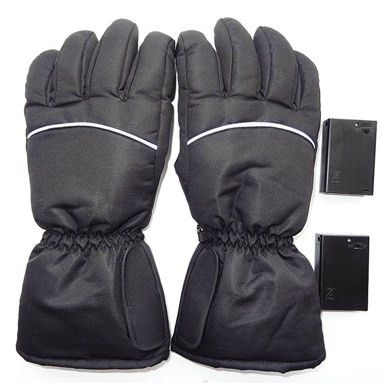 Levmjia Winter Heated Gloves for Women Touchscreen Compatible Heating Gloves Adjustable Temperature Warm Cold Weather Outdoor Ski Snowmobile (not washable)