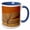 Blue/White, variant on 3drose, Namib Dunes Landscape, 11oz Magic Transforming Mug