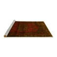 thumbnail image 2 of Ahgly Company Machine Washable Indoor Square Persian Yellow Traditional Area Rugs, 5' Square, 2 of 4