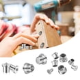 thumbnail image 4 of 20 Pcs Dowel Pins Center Point Set Woodworking Craft Clamp Steel Doweling Centering Pins Transfer PlugsDrill Hole Tool ( 1/2 Inch ), 4 of 5