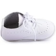 thumbnail image 3 of Infant Baby Boy Oxford Shoes PU Leather Loafers Rubber and Soft Sole Wedding Dress Shoes Toddler Girl Baby Walking Shoes, 3 of 6