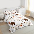 thumbnail image 3 of Homewish Kids Children Bear Fox Rabbit Full Size Comforter Sets 3-Piece,Jungle Animal Bedding Comforter Set,Woodland Wildlife Lightweight Bedding Sets,Breathable Home Decor, 3 of 8