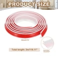 thumbnail image 2 of Uxcell Collapsible Shower Threshold Water Dam Guard, Shower Stopper Barrier Self Adhesive Sink Splash Guard White 118"x0.8"x 0.5", 2 of 7