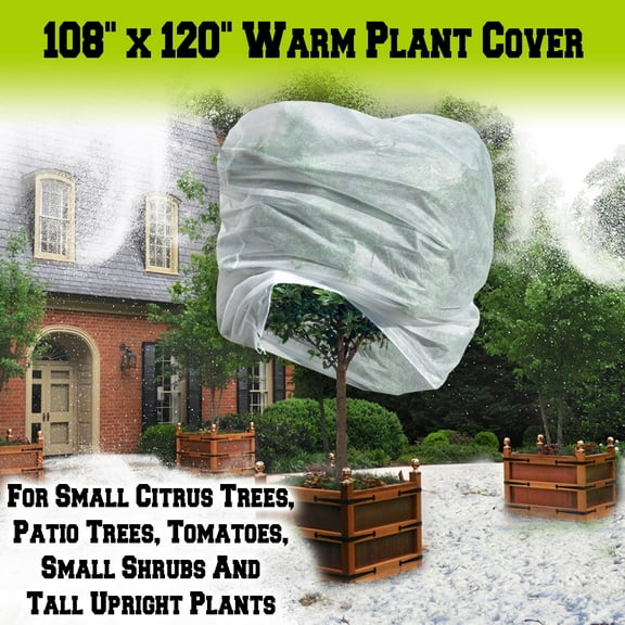 Sunrise Warm Worth Plant Cover and Plant Protecting Bag For Frost Protection, 120"x108"