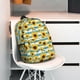 thumbnail image 3 of Easygdp White Blue Striped Sunflower Mochila Ligera de 15 Pulgadas para Estudiantes, Mochila Cómoda para la Escuela y Viajes, Correas Ajustables, 3 of 6