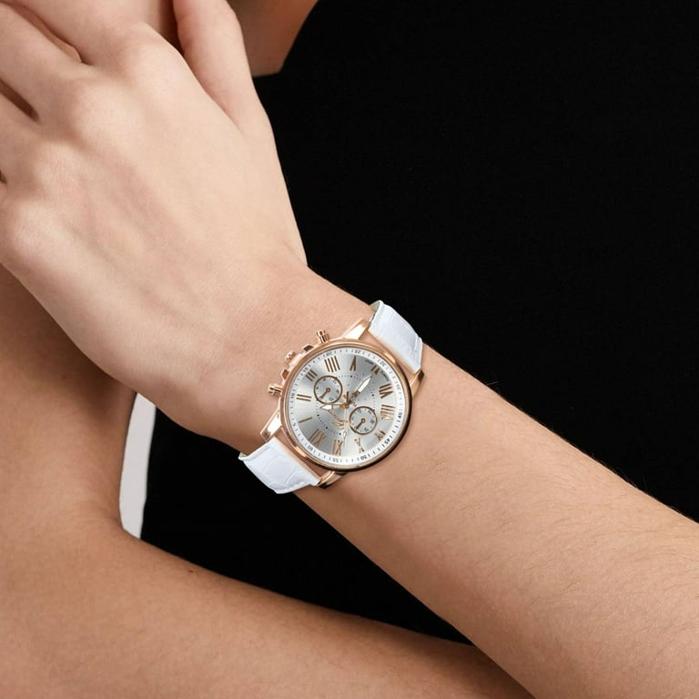 Band Watch Women Leather Quartz Analog Wrist Women's Watch Mens