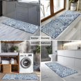 thumbnail image 2 of Blue Ethnic Geometric Pattern Kitchen Rug Mat,Kitchen Runner Rugs Non Skid Washable,Decorative Kitchen Floor Mats for Kitchen,Sink,Laundry,17"X47", 2 of 5