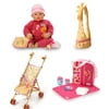 19" Talking CHOU CHOU Doll 4-Piece Gift Set with Yellow Stroller