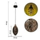 thumbnail image 3 of 2 lámparas de proyección huecas metálicas solares para colgar al aire libre, decoración de jardín Wdftyju Para estrenar, 3 of 3