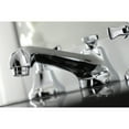 thumbnail image 4 of Kingston Brass KS4461NX Hamilton Widespread Bathroom Faucet with Brass Pop-Up, Polished Chrome, 4 of 8